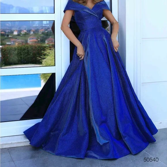 tarik ediz royal blue dress TARIK EDIZ PROM 52010 DRESS